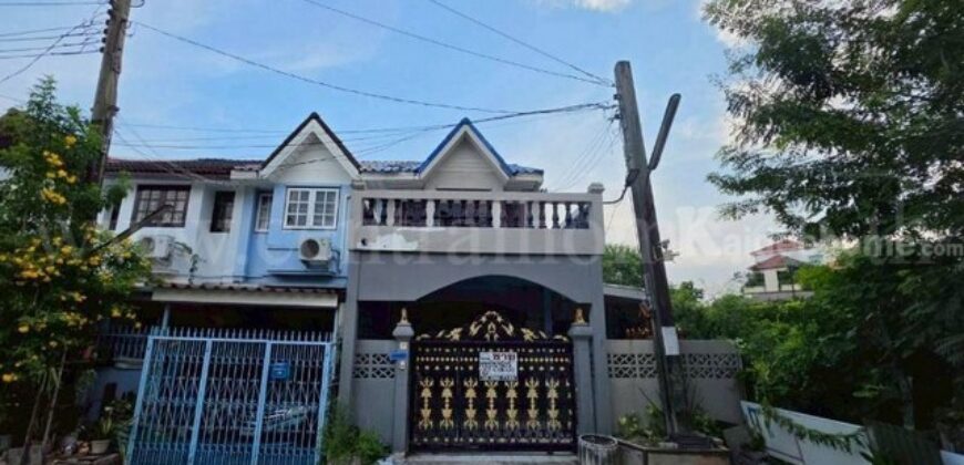 ทาวน์เฮ้าส์ 2 ชั้น พื้นที่ 21.3 ตรว. สุขุมวิท 77 (อ่อนนุช 59/1) หลังริม ทำเลดี ราคาถูกมาก