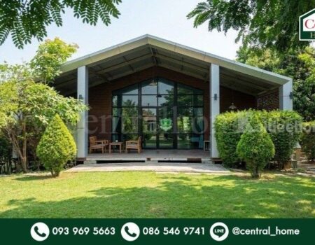 ให้เช่า บ้านเดี่ยวชั้นเดียวสไตล์รีสอร์ท พื้นที่ใช้สอย 200 ตร.ม. เหมาะสำหรับทำสปา คลินิก ออฟฟิศ คาเฟ่ หรือธุรกิจบริการ