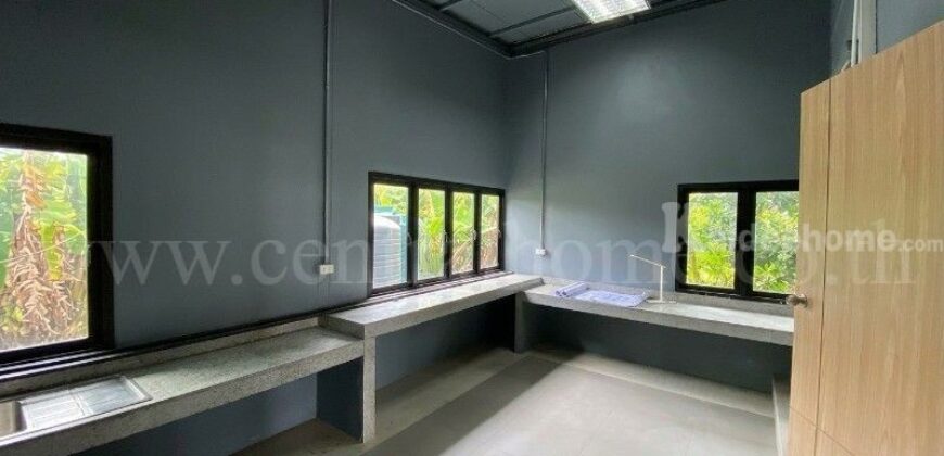 ให้เช่า บ้านเดี่ยวชั้นเดียวสไตล์รีสอร์ท พื้นที่ใช้สอย 200 ตร.ม. เหมาะสำหรับทำสปา คลินิก ออฟฟิศ คาเฟ่ หรือธุรกิจบริการ