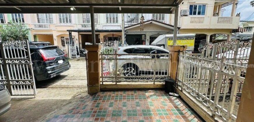 ทาวน์เฮ้าส์ บุศรินทร์ บ้านกล้วย-ไทรน้อย นนทบุรี ราคาถูกที่สุด ทำเลดี เนื้อที่กว้าง