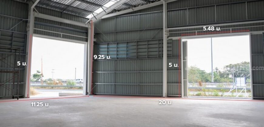 รหัสC7183 ให้เช่าโกดังสร้างใหม่ ขนาด 300 ตารางเมตร ย่านคลองสี่ คลองหลวง ปทุมธานี