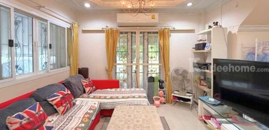 ขาย!! ทาวน์เฮ้าส์ หมู่บ้านรัชธานี7 สายไหม23/1 (หลังริม ขนาด 32 ตร.ว.) สภาพดีพร้อมเข้าอยู่ สายไหม กทม. : Ratchathanee 7