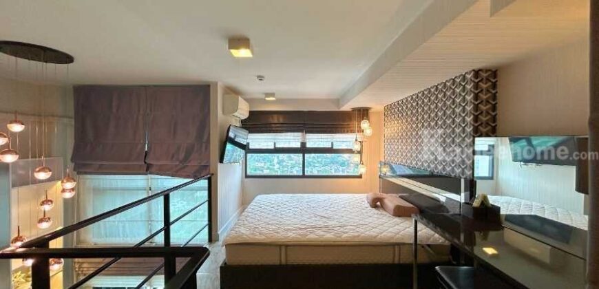 ให้เช่า!! คอนโด ไอดีโอ นิว พระราม 9 (ห้อง Duplex ขนาด 52 ตร.ม.) วิวเมือง ไม่มีตึกบัง ชั้น 21 พระรามเก้าตัดใหม่ หัวมุมถนนพระรามเก้าตัดรามคำแหง บางกะปิ กทม. : Ideo New Rama9