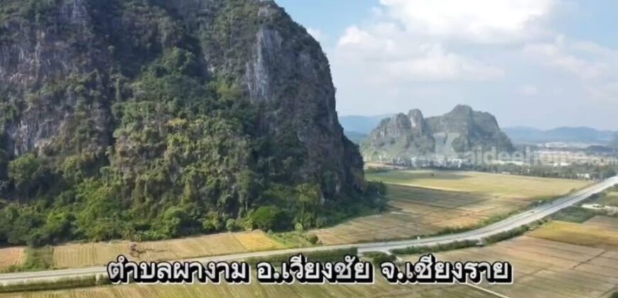 ขาย-ให้เช่าระยะยาว ที่ดินศักยภาพสูง ทำเลติดถนนสาย R3A เชียงราย–เชียงของ