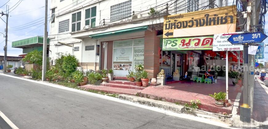 ขายที่ดินสุขุมวิท 107 (ซอยแบริ่ง 31/1) เนื้อที่ 218 ตารางวา ผังสีน้ำตาล ทำเลศักยภาพ เข้าซอยแค่ 40 เมตร