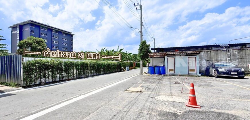ขายที่ดิน แบริ่ง 218 ตร.ว. ทำเลดี ใกล้ถนนแบริ่งเพียง 40 เมตร
