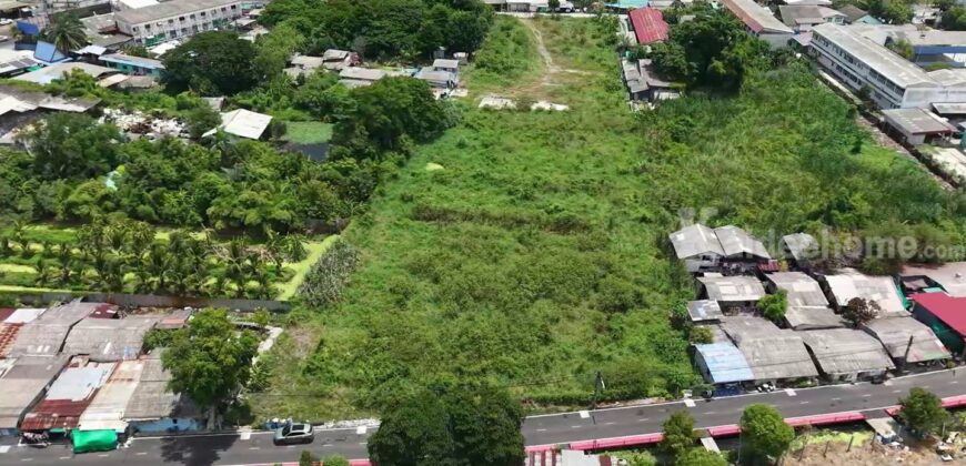 ขายที่ดินกระทุ่มแบน 5 ไร่ ติดถนน 2 ฝั่งทำเลดี ราคาดีที่สุด