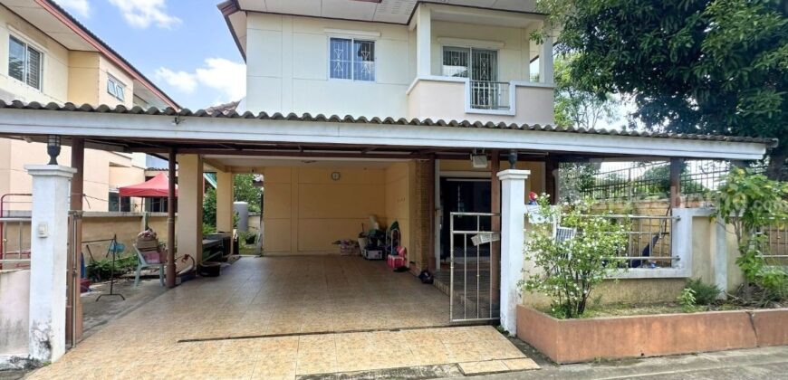 บ้านเดี่ยวหลังริม หมู่บ้านชื่อตรง บางใหญ่ เฟส3 (ขนาด 60 ตร.ว.) ถ.บางบัวทอง-สุพรรณบุรี (ถนน340) บางบัวทอง นนทบุรี : Suetrong Bangyai Phase 3