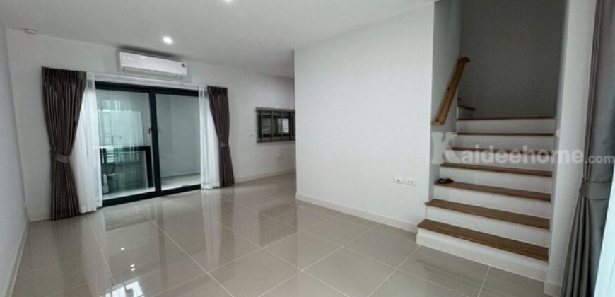รหัสC7198 ให้เช่าทาวน์โฮม 3ชั้น โครงการบ้านกลางเมือง นอร์ธ ราชพฤกษ์ ท่าอิฐ ปากเกร็ด นนทบุรี