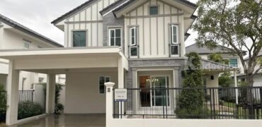 รหัสC7205 ให้เช่าบ้านเดี่ยว 2ชั้น หมู่บ้าน Villaggio 3 ศรีนครินทร์-บางนา บ้านตกแต่งสวยพร้อมอยู่