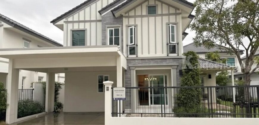 รหัสC7205 ให้เช่าบ้านเดี่ยว 2ชั้น หมู่บ้าน Villaggio 3 ศรีนครินทร์-บางนา บ้านตกแต่งสวยพร้อมอยู่