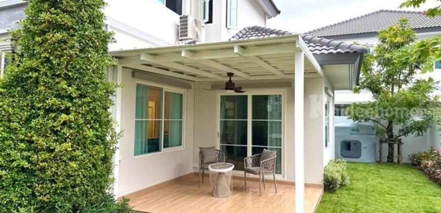 รหัสC7205 ให้เช่าบ้านเดี่ยว 2ชั้น หมู่บ้าน Villaggio 3 ศรีนครินทร์-บางนา บ้านตกแต่งสวยพร้อมอยู่