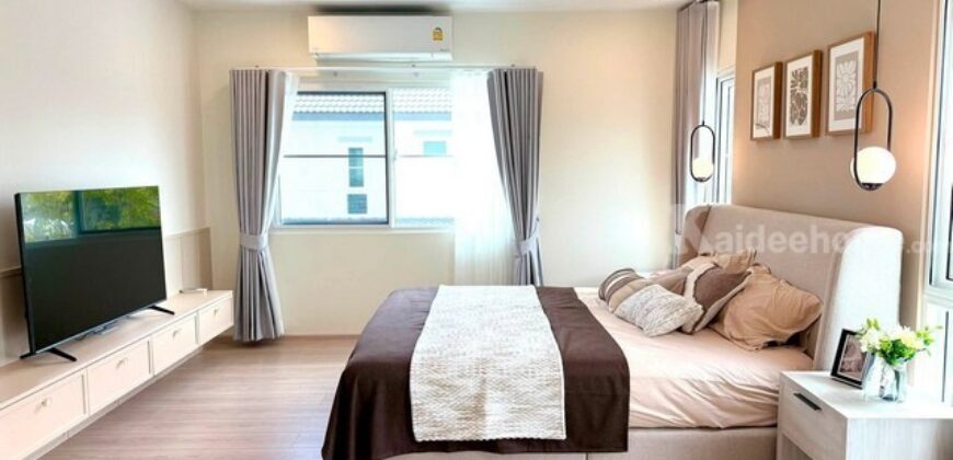 รหัสC7205 ให้เช่าบ้านเดี่ยว 2ชั้น หมู่บ้าน Villaggio 3 ศรีนครินทร์-บางนา บ้านตกแต่งสวยพร้อมอยู่