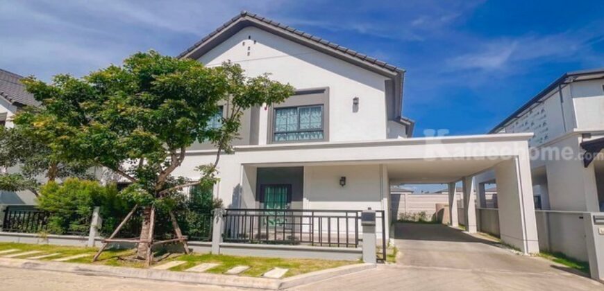 รหัสC7221 ให้เช่าบ้านเดี่ยว 2ชั้น หมู่บ้าน Centro Bangna บ้านตกแต่งสวยบิ้วอินครบ พร้อมอยู่