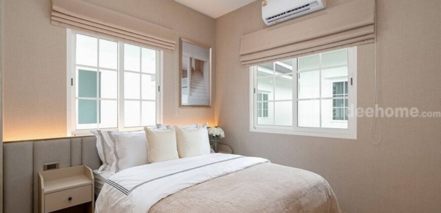 รหัสC7231 ให้เช่าบ้านเดี่ยวหลังใหม่ หมู่บ้านเพรสทีจ ฟิวเจอร์-รังสิต บ้านตกแต่งสวยพร้อมอยู่
