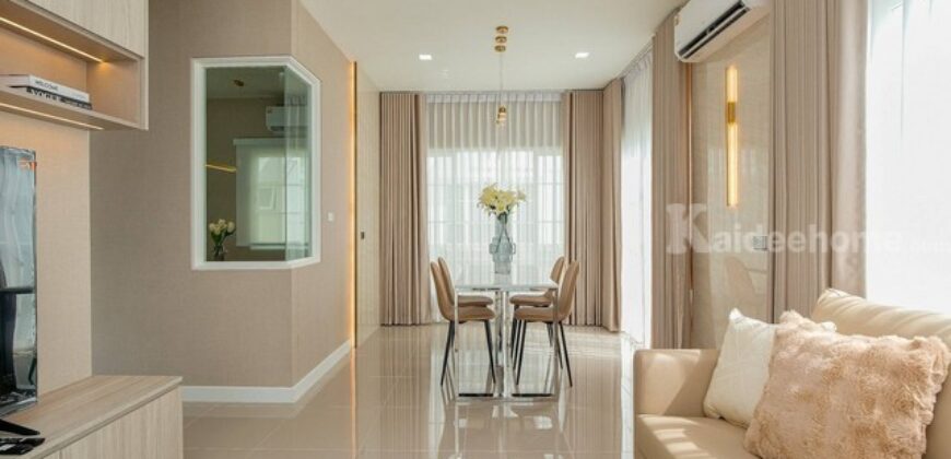 รหัสC7231 ให้เช่าบ้านเดี่ยวหลังใหม่ หมู่บ้านเพรสทีจ ฟิวเจอร์-รังสิต บ้านตกแต่งสวยพร้อมอยู่