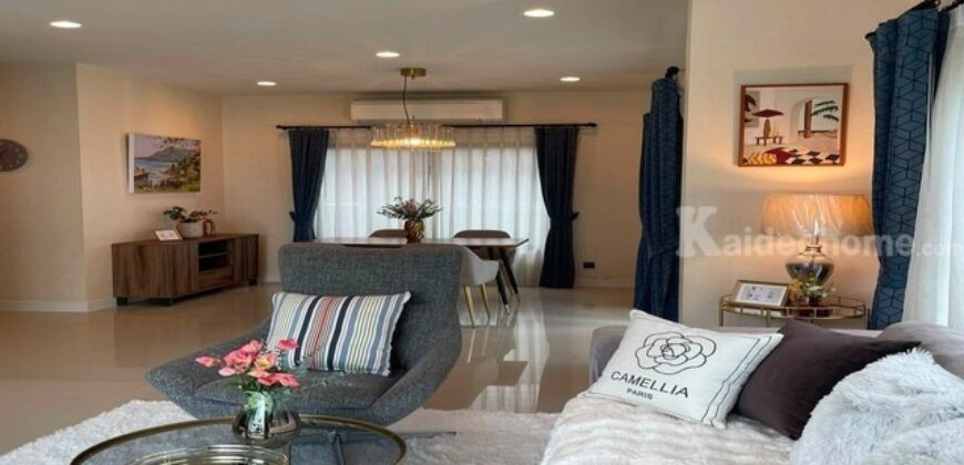รหัสC7240 ให้เช่าบ้านเดี่ยวหมู่บ้านเศรษฐสิริ กรุงเทพกรีฑา บ้านรีโนเวทใหม่ ตกแต่งครบพร้อมอยู่