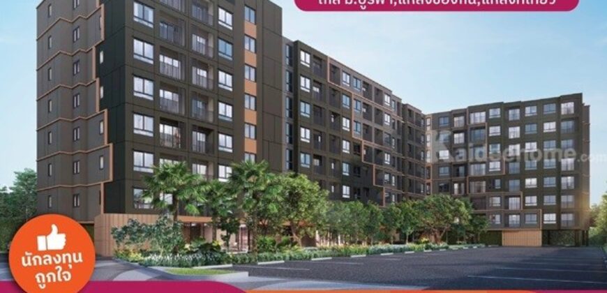 ขายคอนโดใหม่ dcondo sense Bangsaen ชลบุรี ใกล้ ม.บูรพา พร้อมอยู่ แต่งครบ โทร 0931681685