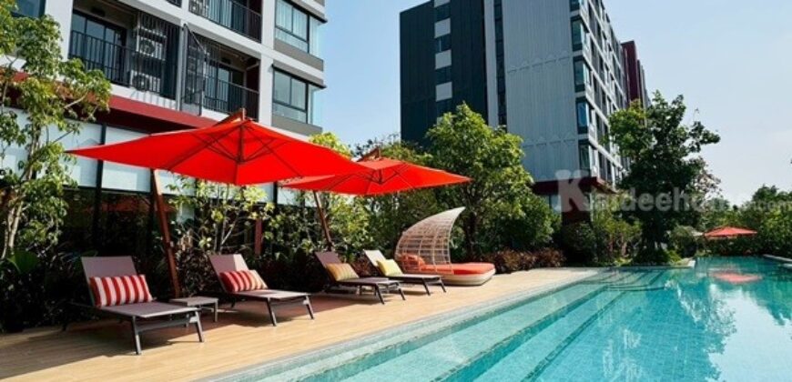 Dcondo Vivid Rangsit ใกล้ ม.กรุงเทพ พร้อมอยู่ Fully Furnished แต่งครบ โทร 065-4496399