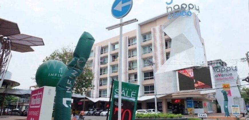 คอนโด แฮปปี้ คอนโด ลาดพร้าว 101 ใกล้รถไฟฟ้าสายสีเหลือง ทำเลดี ราคาถูก