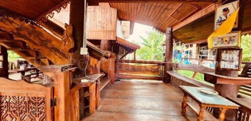 บ้านเดี่ยว 2 ชั้น ไม้สักทรงไทย อำเภอดอกคำใต้ จังหวัดพะเยา วิวเขา