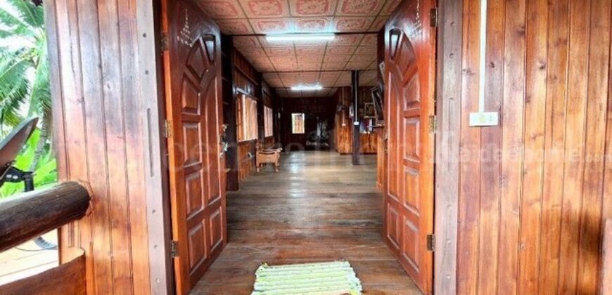 บ้านเดี่ยว 2 ชั้น ไม้สักทรงไทย อำเภอดอกคำใต้ จังหวัดพะเยา วิวเขา