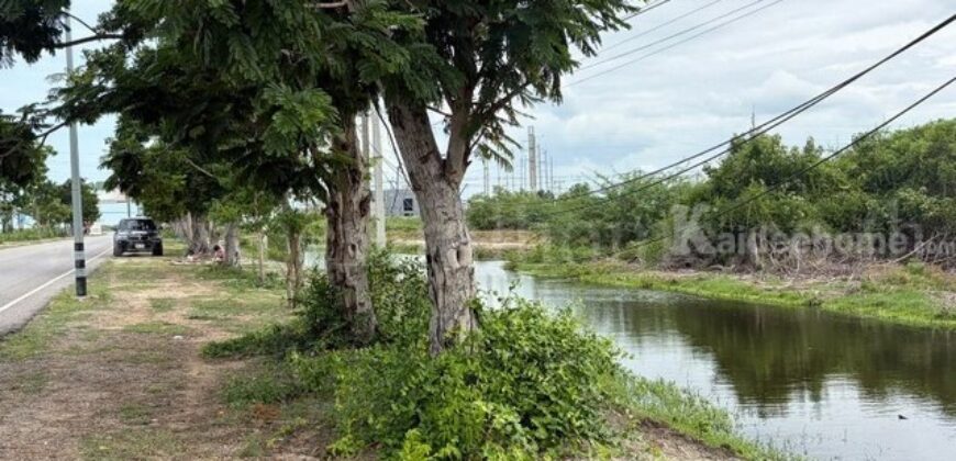 ที่ดินเปล่า 318 ตารางวา ที่สวย ใกล้หาดเจ้าสำราญ เพชรบุรี