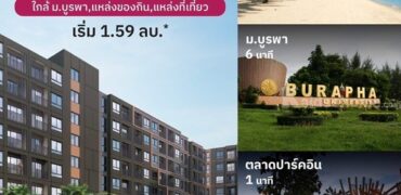 ดีคอนโด เซนส์ บางแสน คอนโด ใกล้ ม.บูรพา พร้อมอยู่แต่งครบ Fully Furnished โทร 0931681685