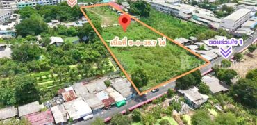 ที่ดินกระทุ่มแบน สมุทรสาคร เนื้อที่ 5-0-35.7 ไร่ ถมแล้ว ผังสีส้ม