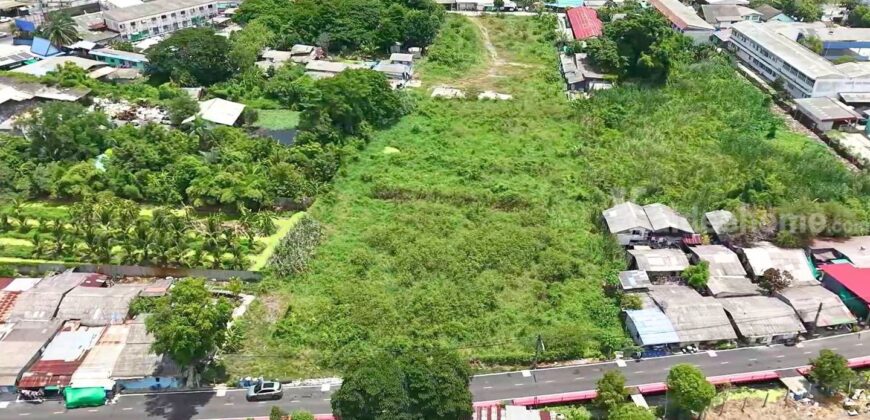 ที่ดินกระทุ่มแบน สมุทรสาคร เนื้อที่ 5-0-35.7 ไร่ ถมแล้ว ผังสีส้ม