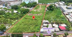 ที่ดินกระทุ่มแบน สมุทรสาคร เนื้อที่ 5-0-35.7 ไร่ ถมแล้ว ผังสีส้ม