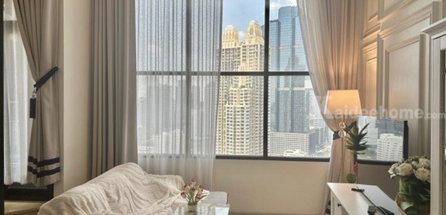 ให้เช่าคอนโด Knightbridge Prime Sathon ใจกลางสาทร 1 ห้องนอน 1 น้ำ ชั้น 29 วิวเมือง ติดรถ BRT