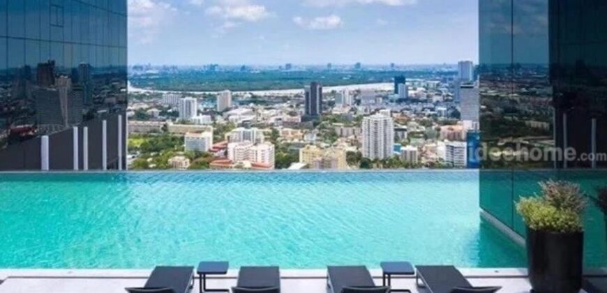 ให้เช่าคอนโด Knightbridge Prime Sathon ใจกลางสาทร 1 ห้องนอน 1 น้ำ ชั้น 29 วิวเมือง ติดรถ BRT