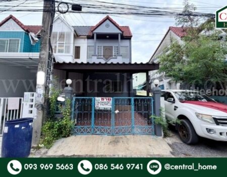 ทาวน์เฮ้าส์ ทรัพย์ดินทอง เทพารักษ์ หลังริม รีโนเวทพร้อมอยู่