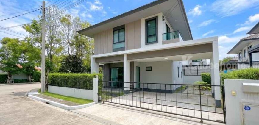 คณาสิริ ศาลายา-ปิ่นเกล้า บ้านเดี่ยว 4 ห้องนอน (55 ตร.ว.) หลังมุม ถนนเมน ต้นโครงการ ใกล้ ม.มหิดล ศาลายา ถ.สำเร็จพัฒนา, ศาลากลาง, บางกรวย, นนทบุรี : Kanasiri Salaya-Pinklao