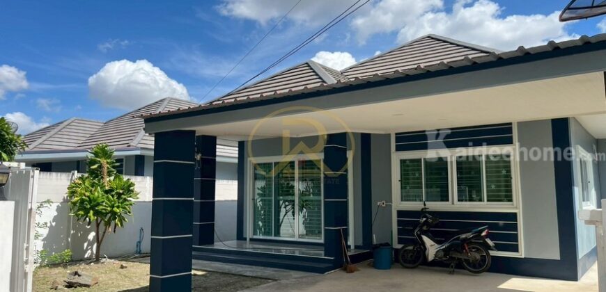 ขายบ้านเดี่ยวชั้นเดียว สภาพใหม่มาก | ที่ดินกว้าง 1 งานเต็ม! ซอยเทศบาล 13 (ซอยวัดหนองกะขะ) ทำเลเดินทางสะดวก ใกล้อมตะนคร–โรบินสัน ชลบุรี