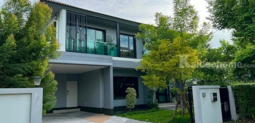 รหัสC7274 ให้เช่าบ้านเดี่ยว 2ชั้น หมู่บ้านบุราสิริ วงแหวน-อ่อนนุช ย่านถนนบางนา กม.7 บ้านตกแต่งพร้อมอยู่