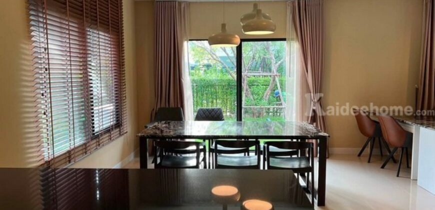 รหัสC7274 ให้เช่าบ้านเดี่ยว 2ชั้น หมู่บ้านบุราสิริ วงแหวน-อ่อนนุช ย่านถนนบางนา กม.7 บ้านตกแต่งพร้อมอยู่