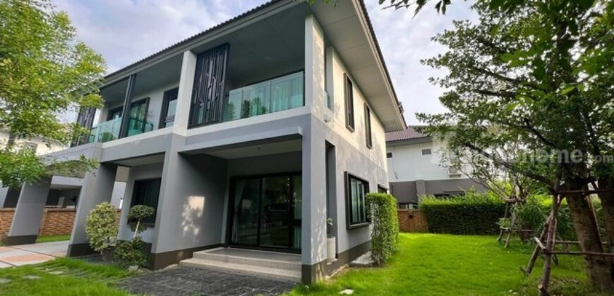 รหัสC7274 ให้เช่าบ้านเดี่ยว 2ชั้น หมู่บ้านบุราสิริ วงแหวน-อ่อนนุช ย่านถนนบางนา กม.7 บ้านตกแต่งพร้อมอยู่