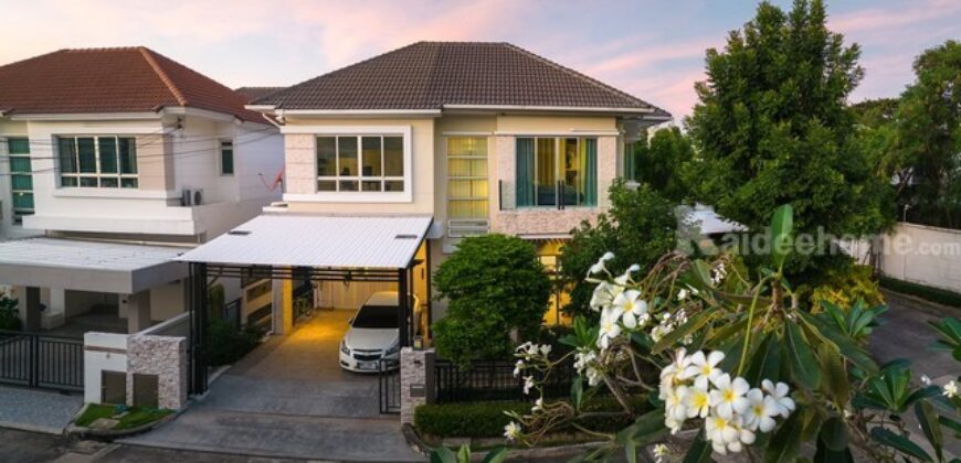 รหัสC7278 บ้านตกแต่งพร้อมอยู่ ให้เช่าบ้านเดี่ยว 2ชั้น หมู่บ้านบางกอก บูเลอวาร์ด พระราม 9-ศรีนครินทร์