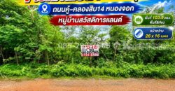 ขายที่ดิน ย่านหนองจอก ถนนคู้-คลองสิบ14 ซอยสวัสดิการแลนด์ แปลงมุม พื้นที่ 103.9 ตารางวา ราคาพิเศษ
