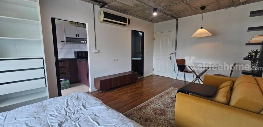 One Thonglor Station 31 sq.m. Studio Loft, 200m from BTS Thong Lo behind T-One. High Yield 8%+, fully furnished, only 3.65 MB.