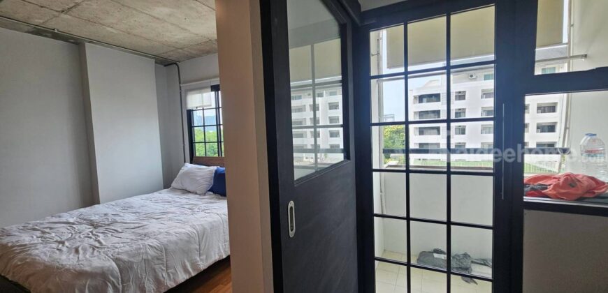 One Thonglor Station 31 sq.m. Studio Loft, 200m from BTS Thong Lo behind T-One. High Yield 8%+, fully furnished, only 3.65 MB.