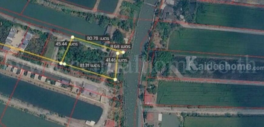 ที่ดิน ตำบลบางเสาธง อำเภอบางเสาธง สมุทรปราการ เนื้อที่ 1 ไร่