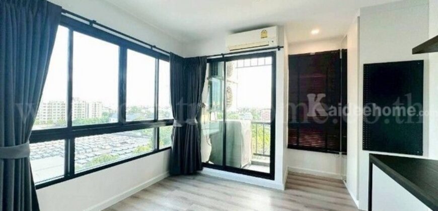 คอนโด พอส สุขุมวิท 107 ห้องมุม พื้นที่ใช้สอย 23.69 ตร.ม. ห้องสวยพร้อมอยู่
