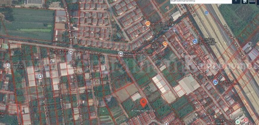 ขาย/ให้เช่าที่ดินเปล่า ถมแล้ว 243.2 ตร.ว. ซอยบางกระดี่ 1 แยก 9-2 ติดทางด่วนพระราม2 แสมดำ