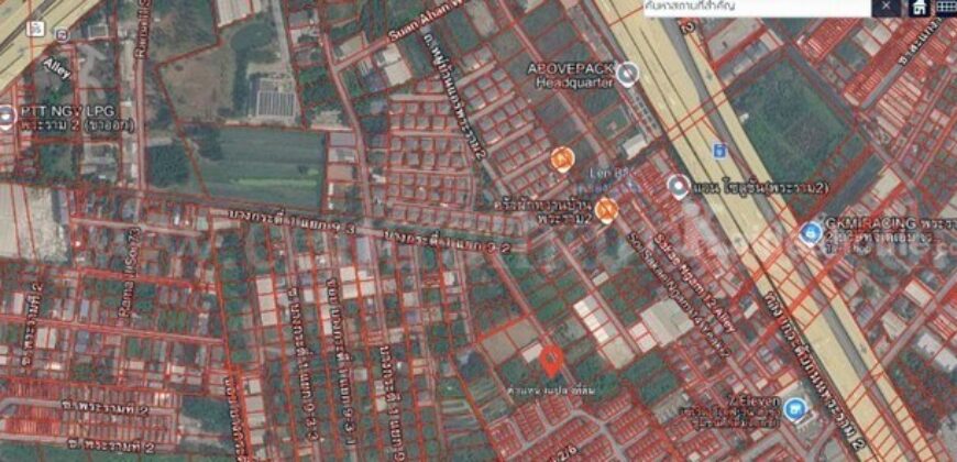 ขาย/ให้เช่าที่ดินเปล่า ถมแล้ว 243.2 ตร.ว. ซอยบางกระดี่ 1 แยก 9-2 ติดทางด่วนพระราม2 แสมดำ