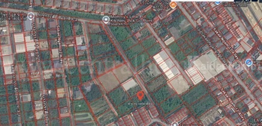 ขาย/ให้เช่าที่ดินเปล่า ถมแล้ว 243.2 ตร.ว. ซอยบางกระดี่ 1 แยก 9-2 ติดทางด่วนพระราม2 แสมดำ