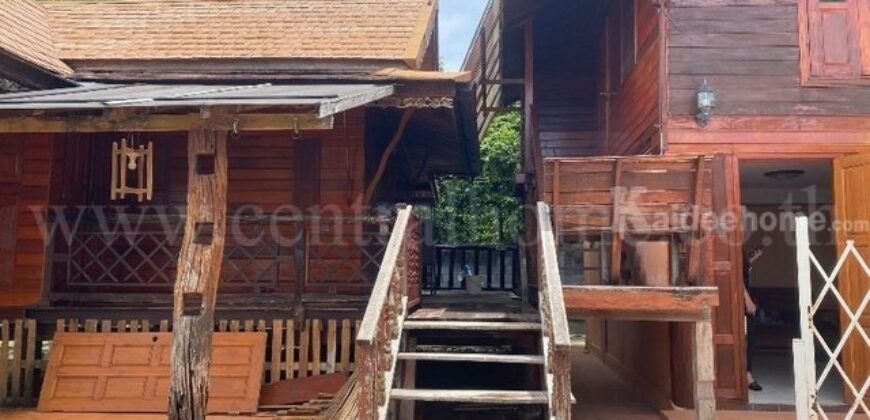 บ้านเดี่ยว บ้านเรือนไทยไม้สักทอง ถูกสุดในโซนทับมา