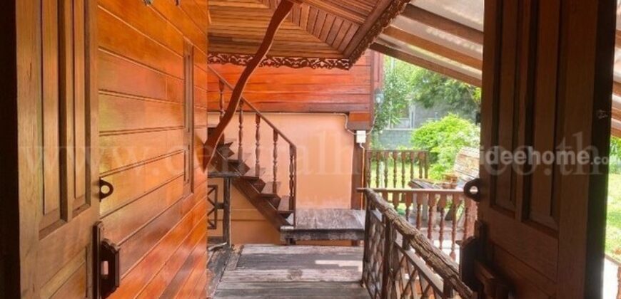บ้านเดี่ยว บ้านเรือนไทยไม้สักทอง ถูกสุดในโซนทับมา